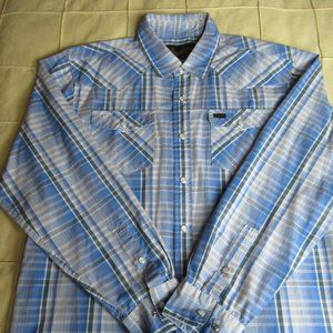 Howler Brothers Blue L/S Snapshirt M